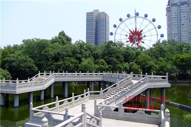 汉白玉石栏杆，汉白玉栏杆制作，汉白玉栏杆雕